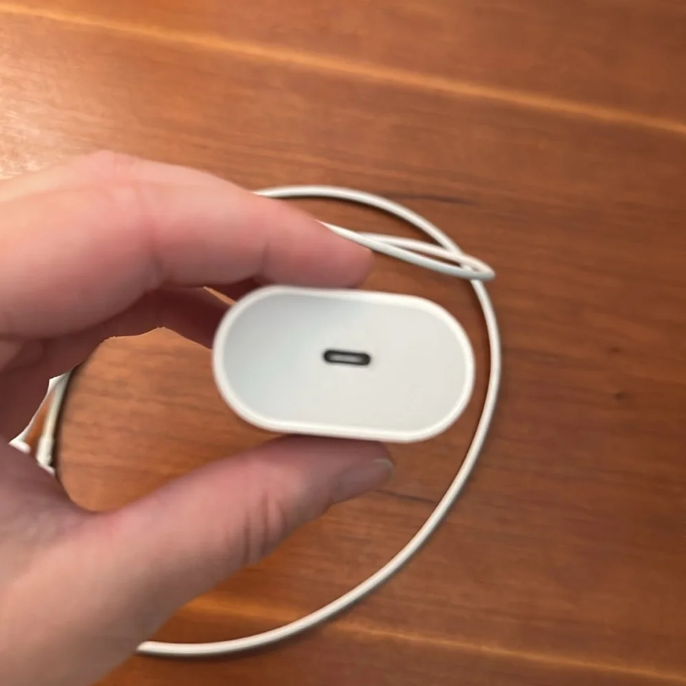 White USB Wall Charger with Cable